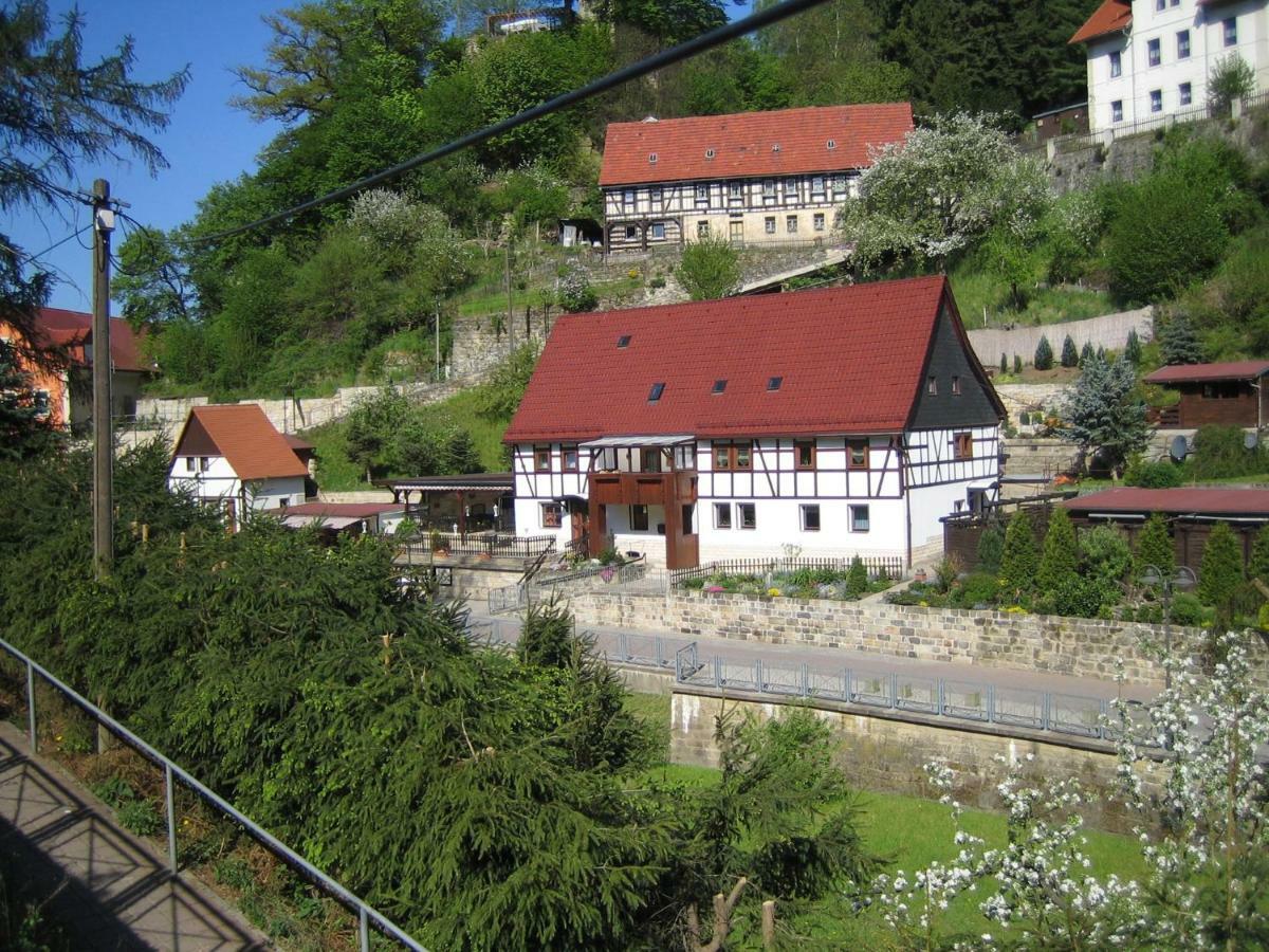 Ferienwohnung Am Gruenbach 1 Rathen Exteriör bild