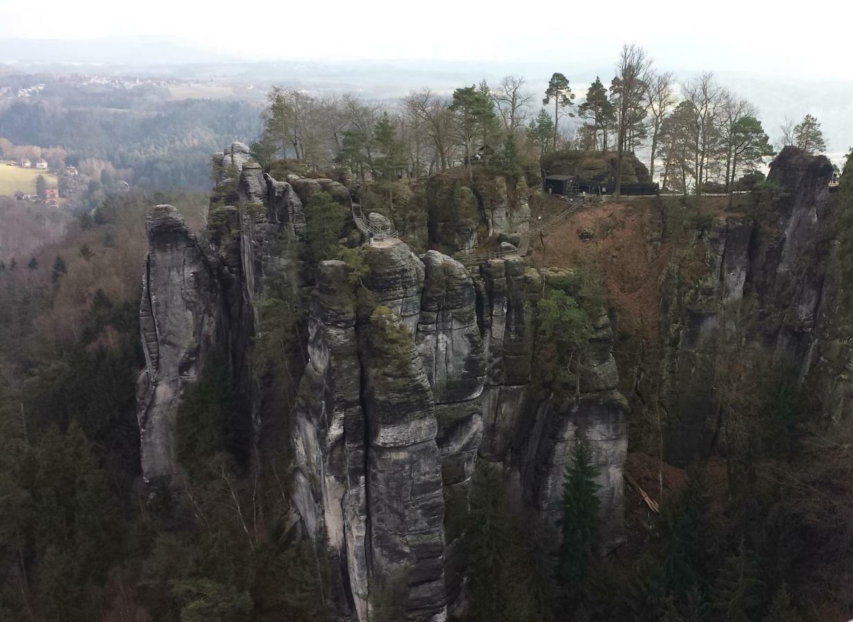 Ferienwohnung Am Gruenbach 1 Rathen Exteriör bild