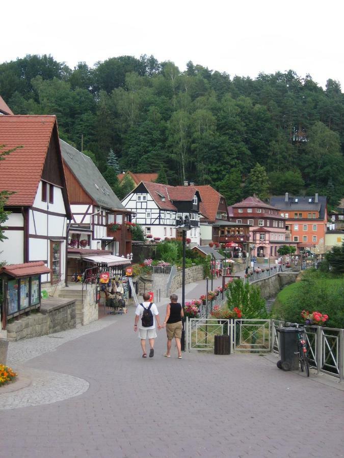 Ferienwohnung Am Gruenbach 1 Rathen Exteriör bild