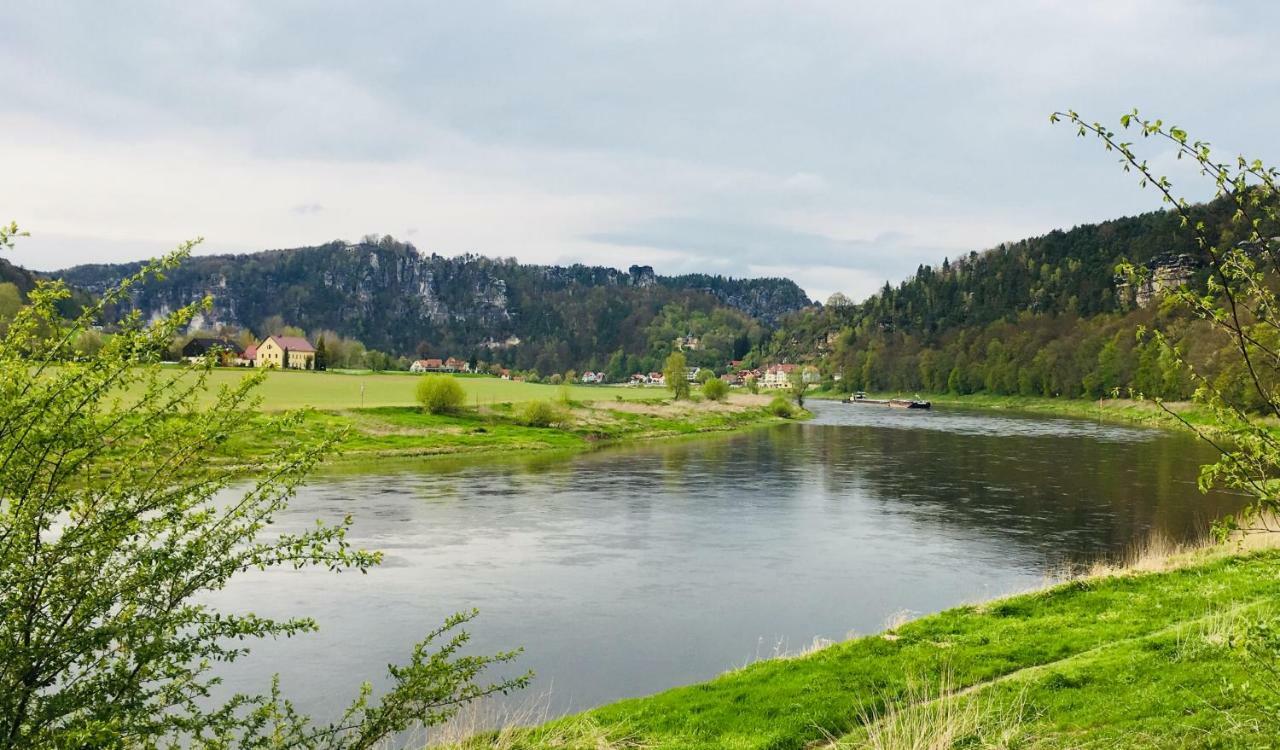 Ferienwohnung Am Gruenbach 1 Rathen Exteriör bild