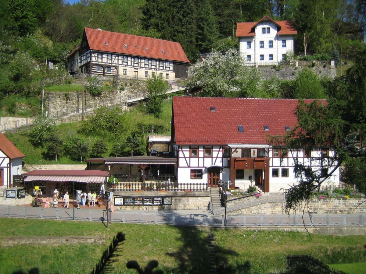 Ferienwohnung Am Gruenbach 1 Rathen Exteriör bild